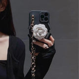 Crossbody Strap Metal Long Chain Phone Case For iPhone