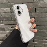 Clear Tempered Glass Hard Case For iPhone