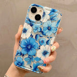 Flowers Graphic Print Clear Phone Case For iPhone