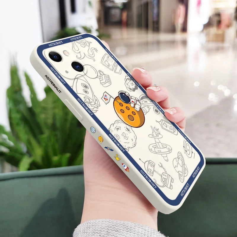 Flying Astronaut Phone Case For iPhone