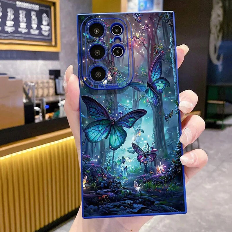 Glow In The Dark Butterfly Phone Case For Samsung