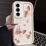 Gold Butterfly Soft TPU Case For Samsung