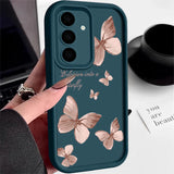 Gold Butterfly Soft TPU Case For Samsung