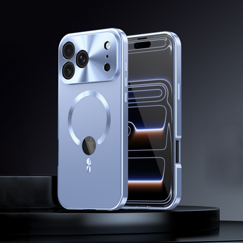 Metal Double-Sided Marker Magnetic Phone Case For iPhone