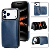 Leather Case with Card Slot and Stand For iPhone