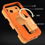 Magnetic Stand Anti-drop Phone Case For iPhone