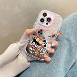 Hot Love Heart Air Cushion Mirror Phone Case For iPhone