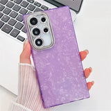 Hard PC Glitter Laser Ripple Marble Case For Samsung