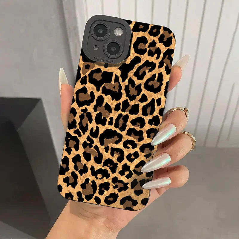 Leopard Print Pattern Phone Case For iPhone