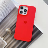 Lovely Love Candy Color Silicone Soft Case For iPhone