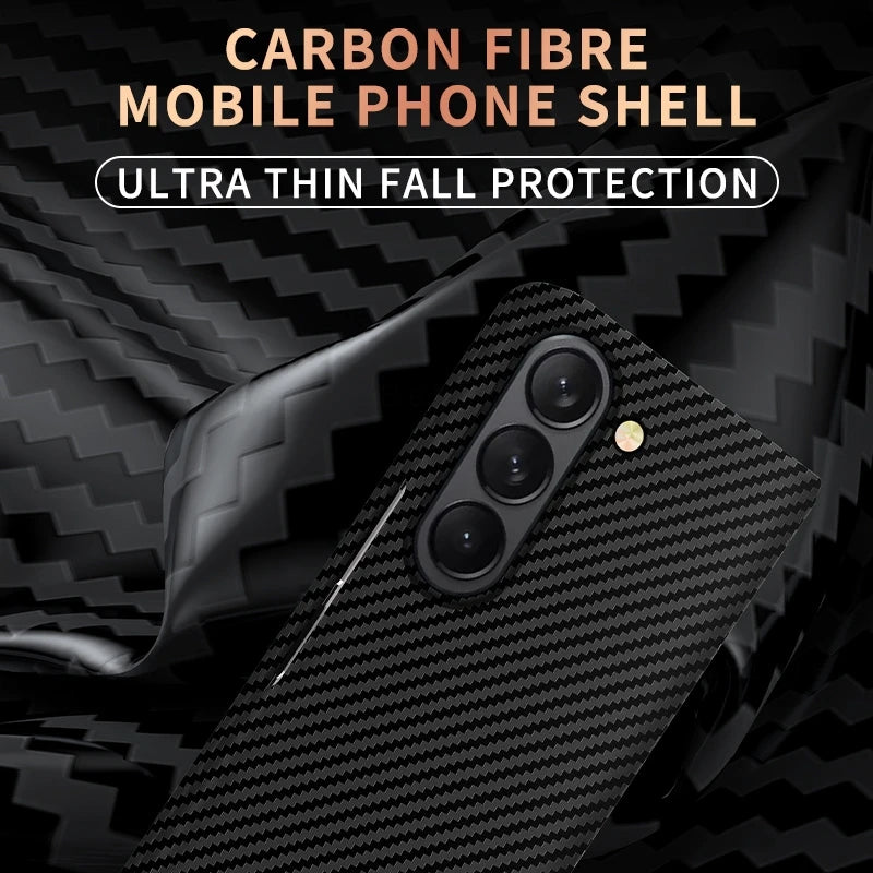 Luxury Carbon Fiber Case For Samsung Z Fold 3/4/5/6