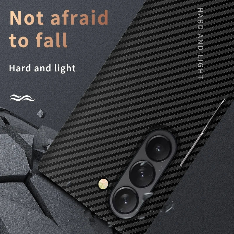 Luxury Carbon Fiber Case For Samsung Z Fold 3/4/5/6