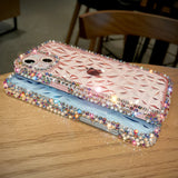 Custodia di lusso con diamanti glitterati per iPhone