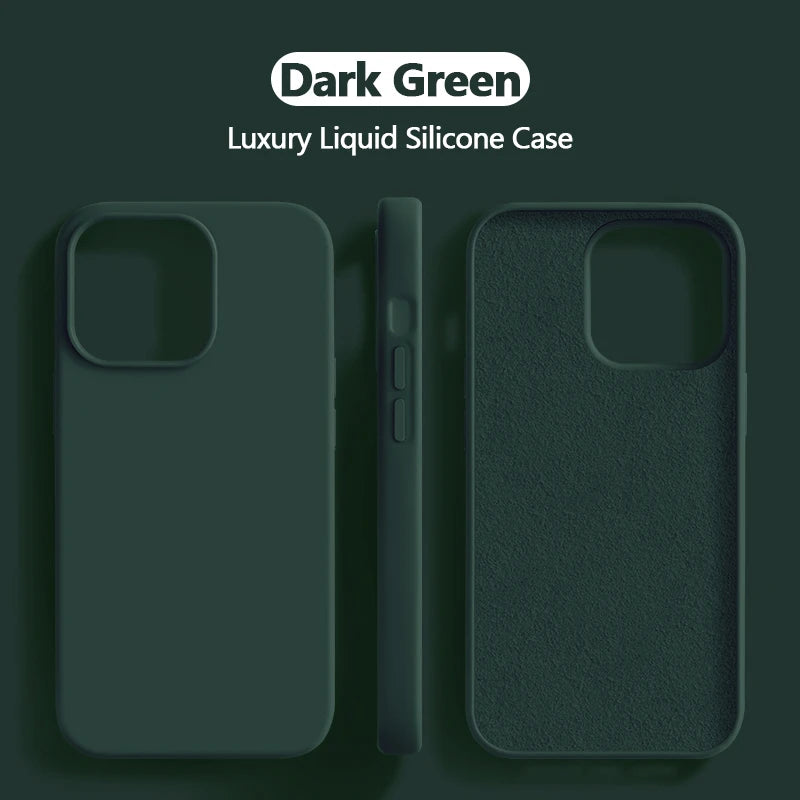 Luxury Liquid Silicone Case For iPhone