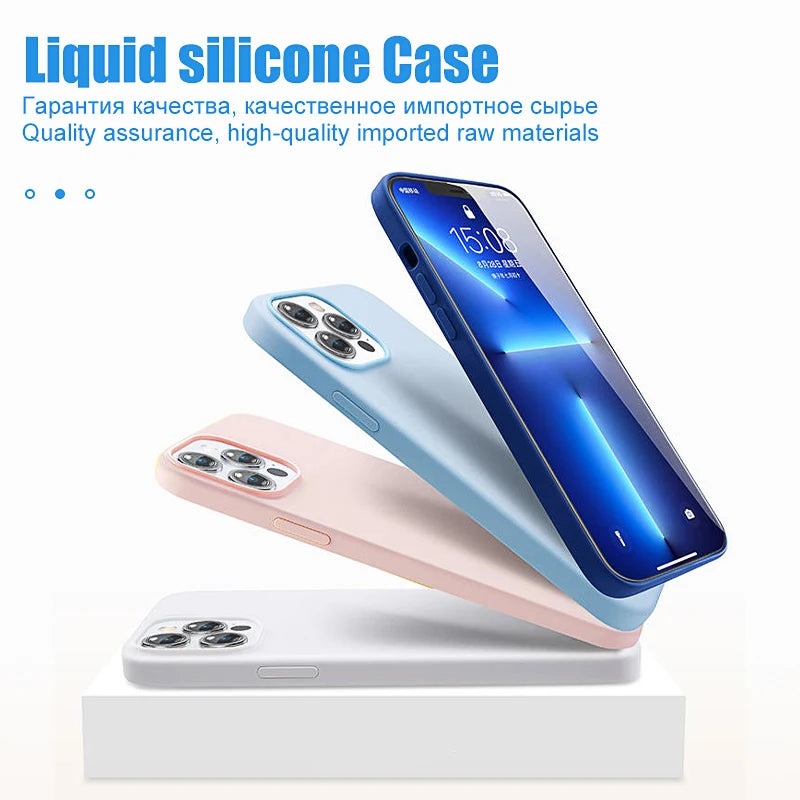 Luxury Liquid Silicone Case For iPhone