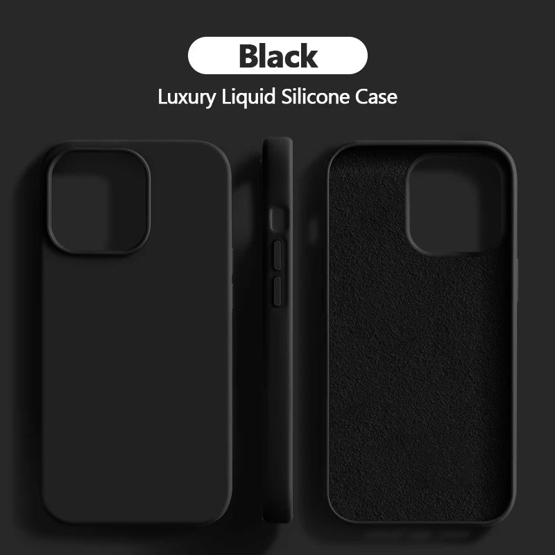 Luxury Liquid Silicone Case For iPhone