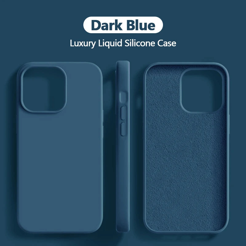 Luxury Liquid Silicone Case For iPhone