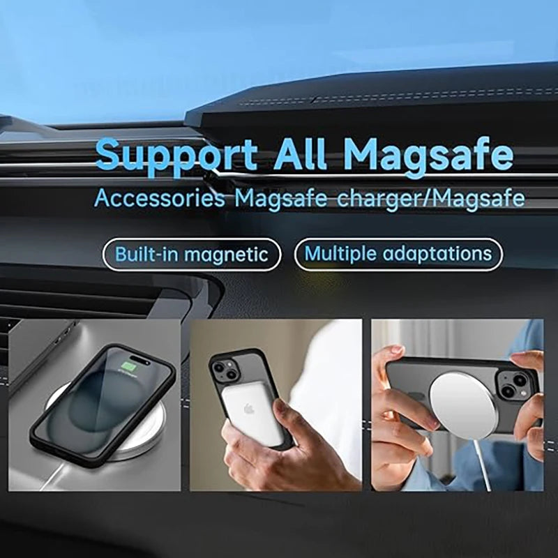 Luxury Strong Magnetic Magsafe Hard Case For iPhone