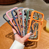 Frosted Transparent Magnetic Phone Case For iPhone
