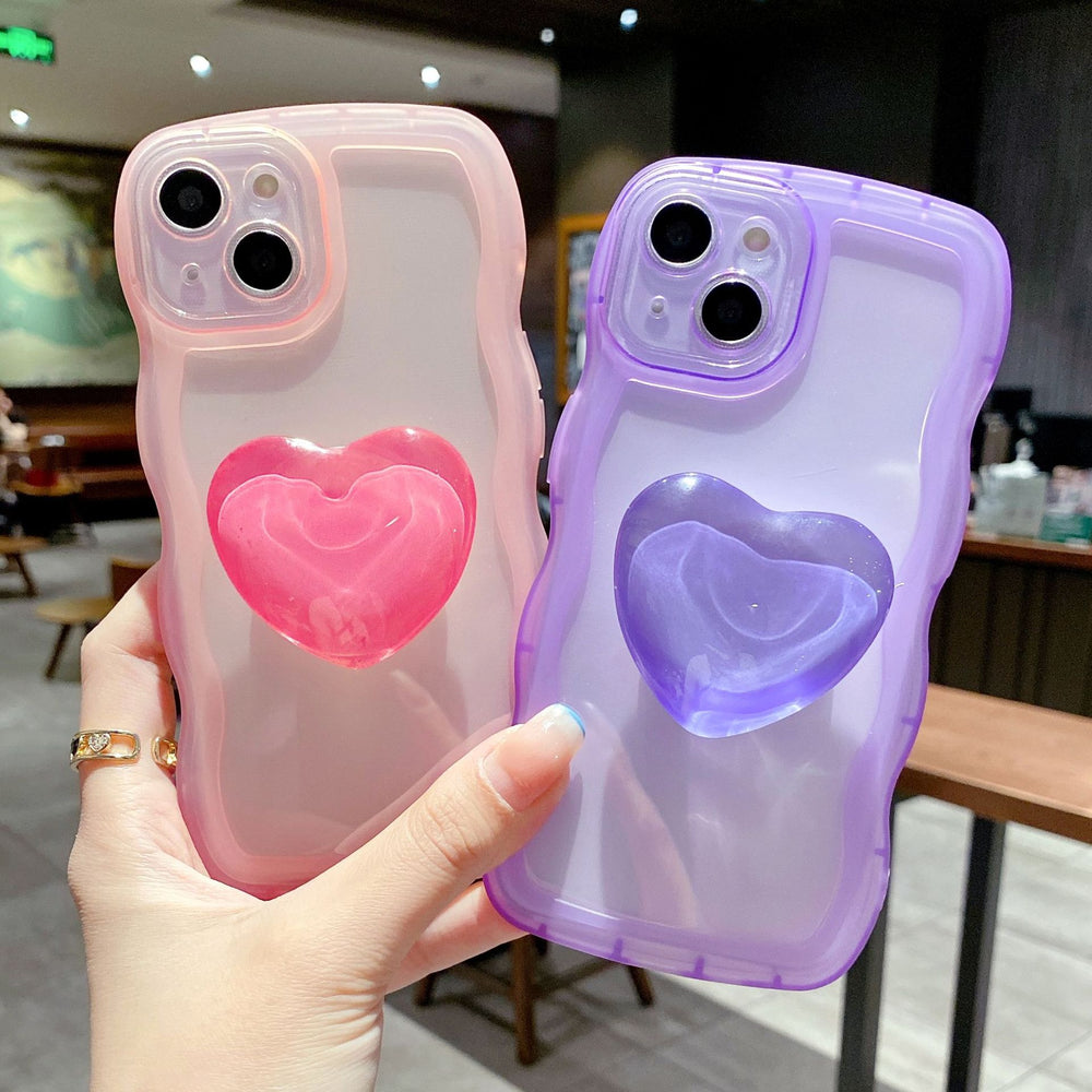 Love stand wavy edge case for iPhone