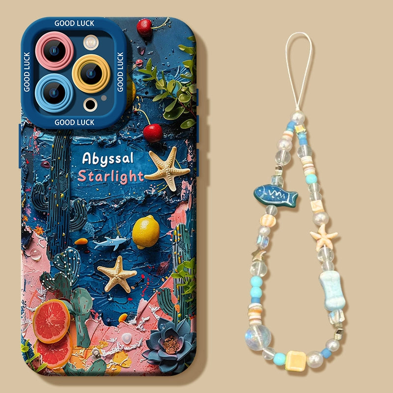 Blue Ocean Silicone Phone Case For iPhone