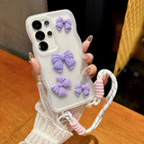 Bowknot with Lanyard Phone Case For Samsung