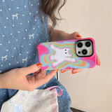 Funny Furry Cat Magnetic Phone Case For iPhone