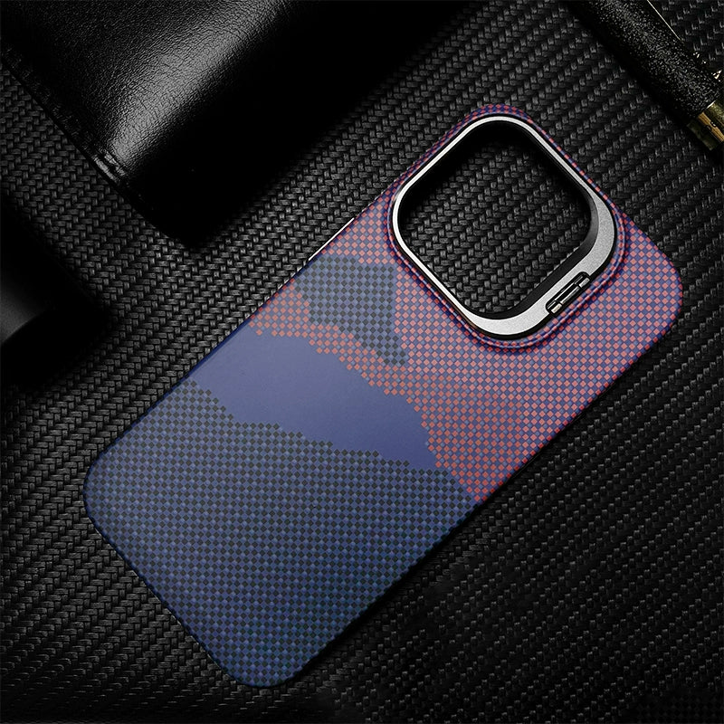 Luxury Matte Carbon Magnetic Slim Case For iPhone