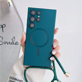 Magnetic Lanyard Phone Case For Samsung