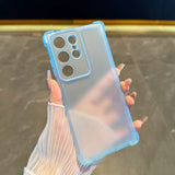 Shockproof Frosted Semi-transparent Soft Phone Case For Samsung