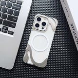 Magnetic Transparent Borderless Phone Case For iPhone