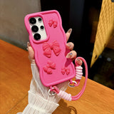 Bowknot with Lanyard Phone Case For Samsung