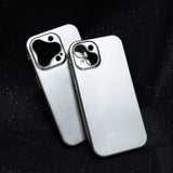 Metallic Paint Silicone Soft Phone Case For iPhone