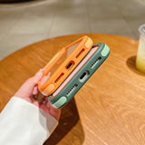 Frosted Transparent Magnetic Phone Case For iPhone