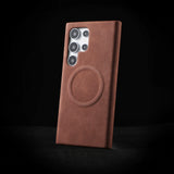 Leather Magnetic Ultra-thin Sweat-proof Phone Case For Samsung