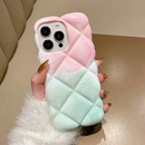 3D Diamond Airbag Soft Phone Case For iPhone