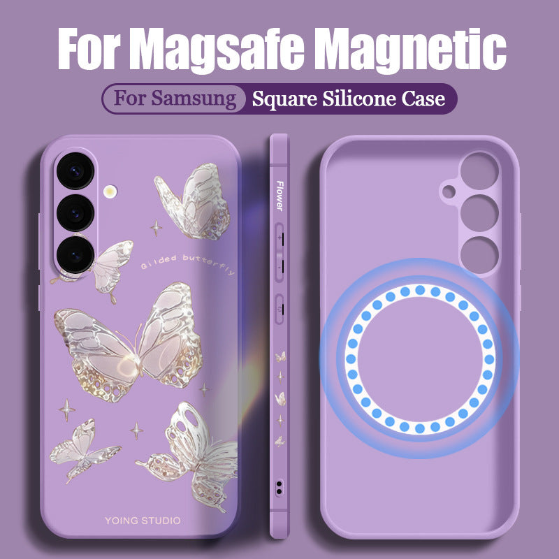 Butterfly Magnetic Drop-Proof Phone Case For Samsung