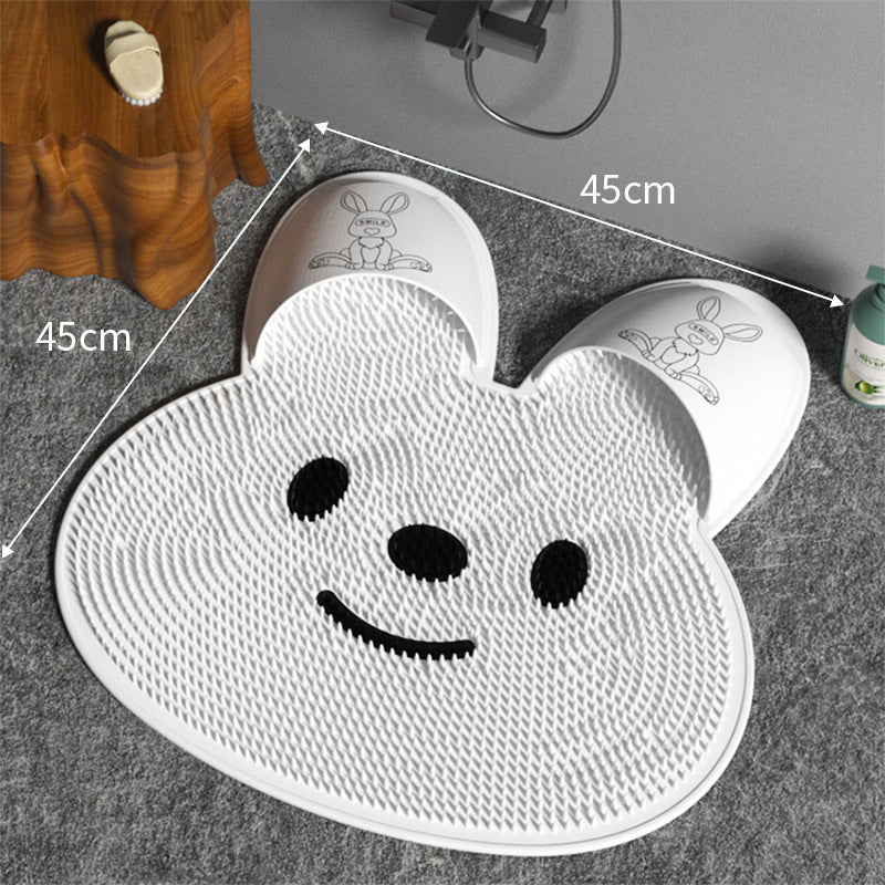 Silicone Rabbit Shower Massage Mat