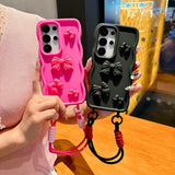 Bowknot with Lanyard Phone Case For Samsung