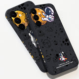 Cartoon Astronaut Graffiti Painted Phone Case For Samsung