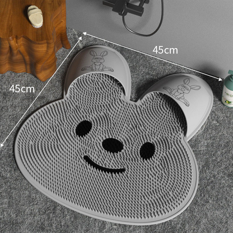 Silicone Rabbit Shower Massage Mat