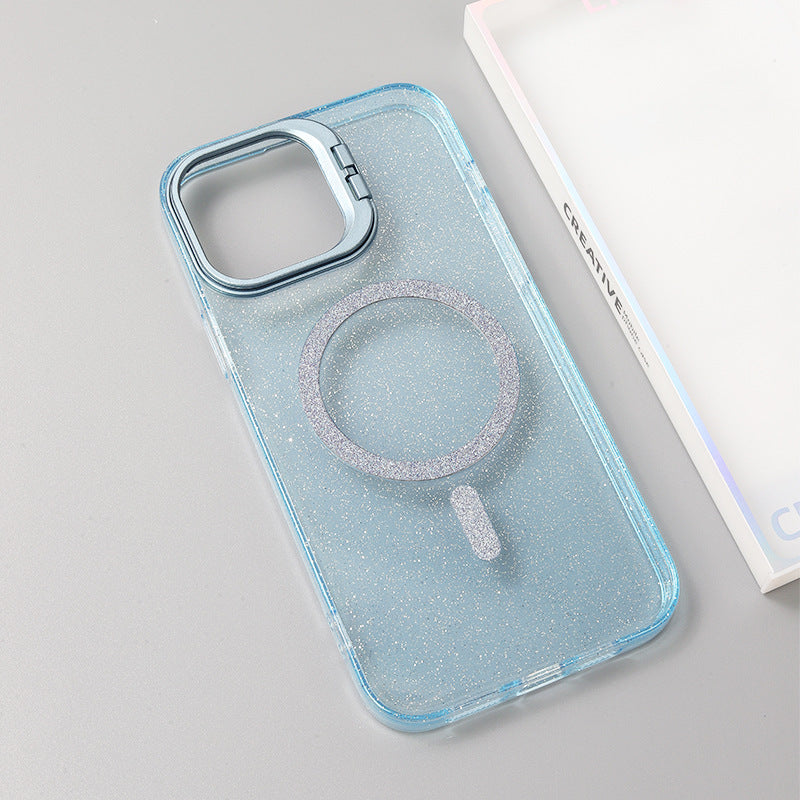 Glitter Transparent Anti-fall Mobile Phone Case For iPhone