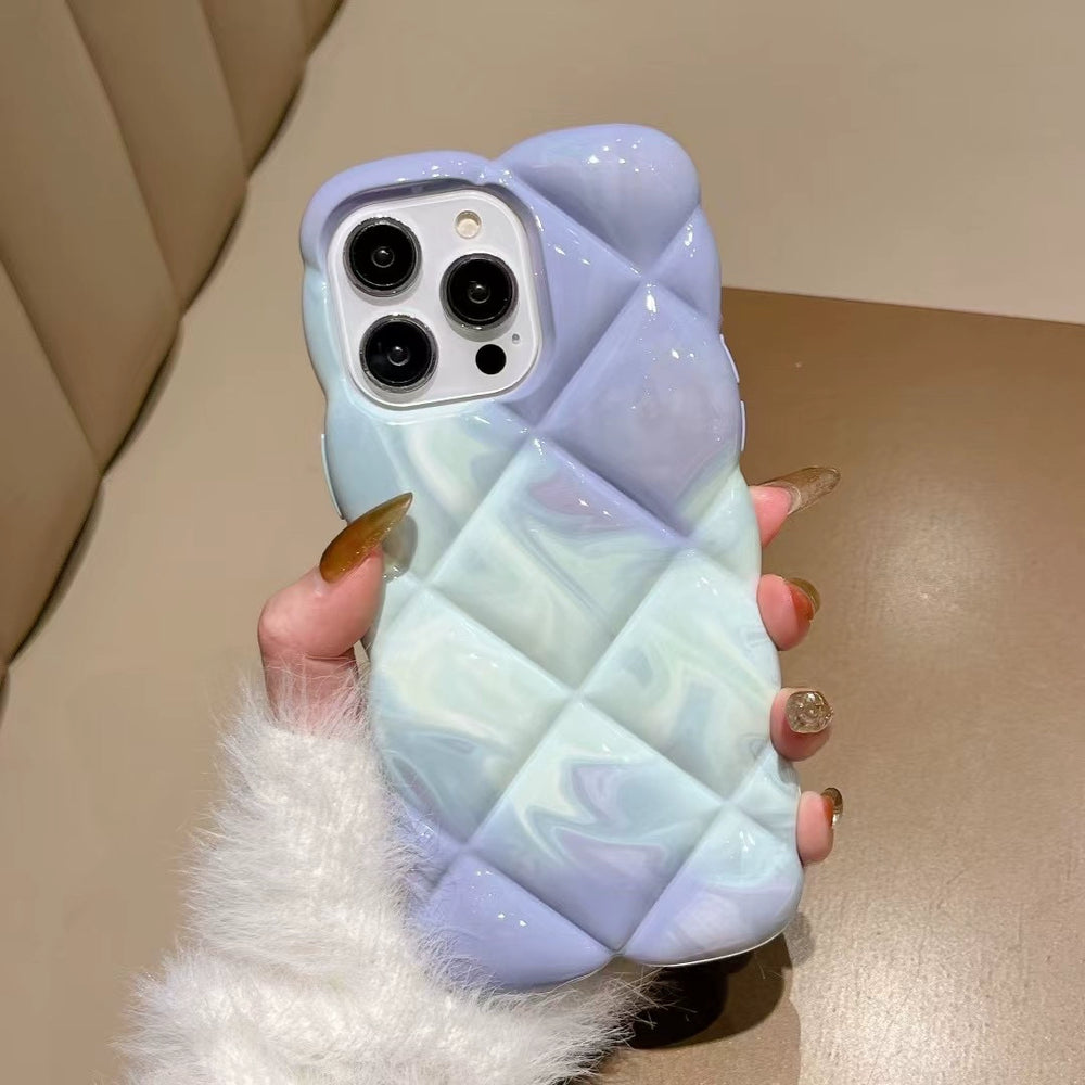 3D Diamond Airbag Soft Phone Case For iPhone