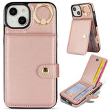 Ring Card Holder Wallet Phone Case For iPhone