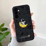 Cartoon Astronaut Graffiti Painted Phone Case For Samsung