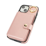 Ring Card Holder Wallet Phone Case For iPhone