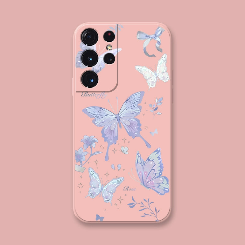 Butterfly Shockproof Silicone Phone Case For Samsung