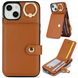 Ring Card Holder Wallet Phone Case For iPhone