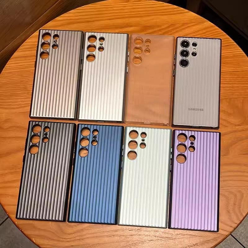 Metal Corrugated Grating Frosted Hard Case Case for Samsung