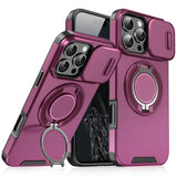 Heavy-duty Rugged Magnetic Ring Stand Case For iPhone
